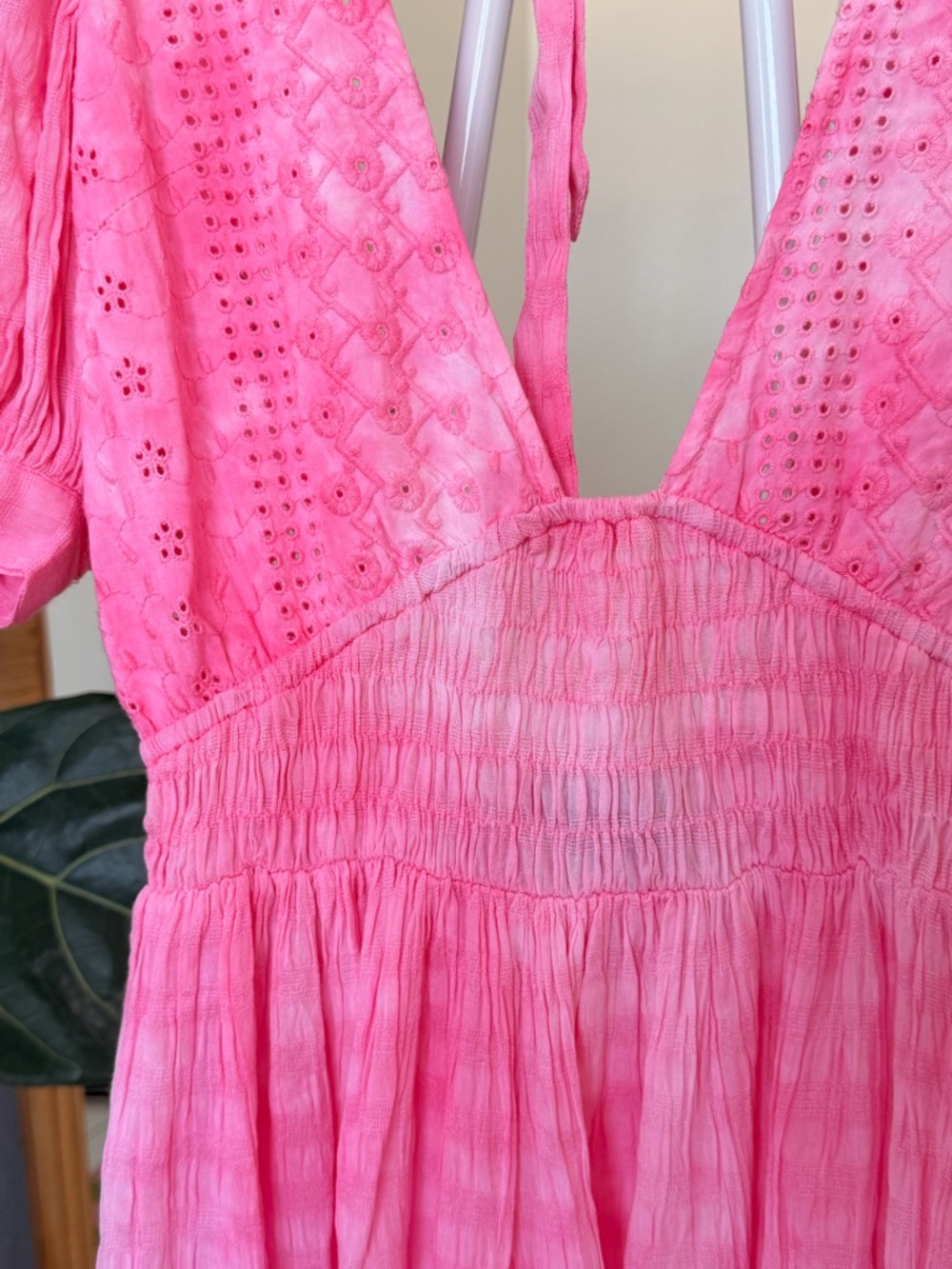 ASOS Pink Mini Dress with Smocked Waist - Picture 10 of 15